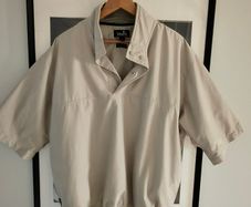Ashworth Jacket Men Large 1/4 Zip Short Sleeve Windbreaker Golf Weather Systems