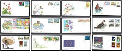 Collection 1992 Ireland Commemorative Stamps An Post First Day Cover (FDC). Collection of 12 covers.