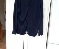 Charles Tyrwhitt XXXL Navy Cardigan Merino Extra Fine Wool