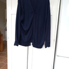Charles Tyrwhitt XXXL Navy Cardigan Merino Extra Fine Wool
