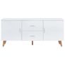 Sideboard White 160x40x70 cm MDF Image 3