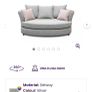 DFS 4 Seater Sofa and Cuddle couch Image 6