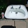 Vintage Enamel Sink Image 4