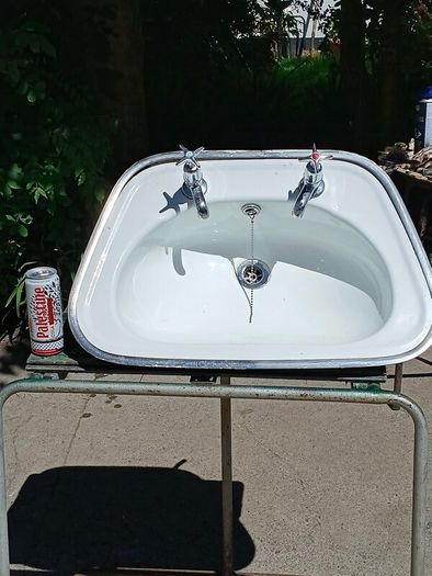 Vintage Enamel Sink