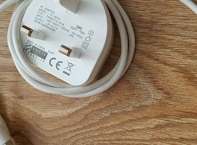 Genuine HTC TC B270 USB Power Adapter - UK White+Cable