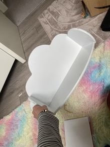Wooden cloud shelf