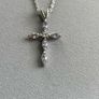 silver cross chain Image 2