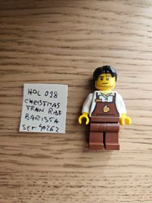 lego hol098 christmas train ride barista, set 40262