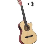 Western Classical Cutaway Guitar with Equalizer and 6 Strings