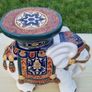Vintage ceramic flower stand in the shape of an elephant Image 8
