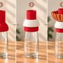 Glass Vase with 3D Printed Modular Cover for Fresh, Artificial & Brick Flowers Image 5
