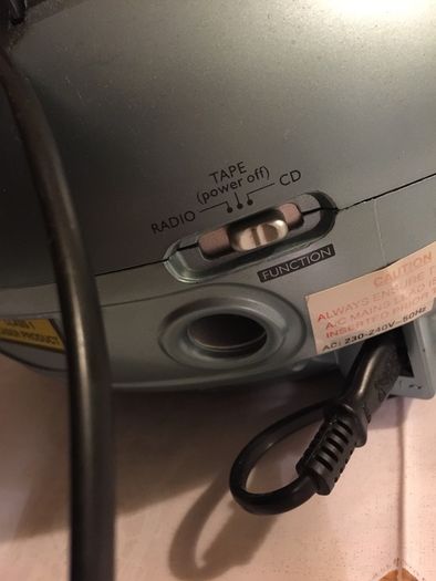 CD player radio cassette recorder FM