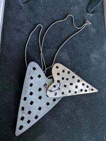 Art silver Pendant& chain by Friedrich Binder