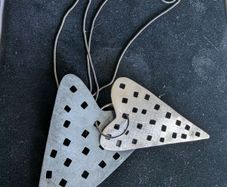 Art silver Pendant& chain by Friedrich Binder