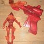 2005 Marvel Fantastic Four Human Torch Figure With Rotating Gun ToyBiz /Marvel Image 4