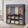 Clothes Wardrobe, Portable Closet, Garment Organiser Rack with 4 Hanging Rails Image 2