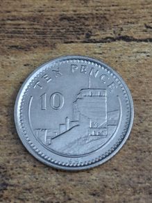 Gibraltar 1994, 10 Pence Coin, Moorish Castle - free standard postage
