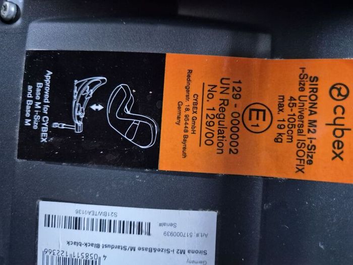 Cybex car seat with isofix