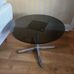 Glass coffee table