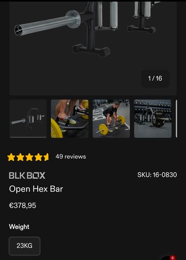 BLK Box Open Hex Bar (Trap Bar)