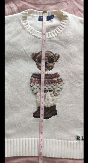 Authentic Polo Ralph Lauren  Bear Jumper. Size S. Cotton/Wool
