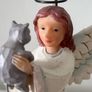 Jim Shore , adorable cat and an angel, Faithful friend, Image 7