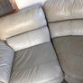 Leather sofa grey Image 4