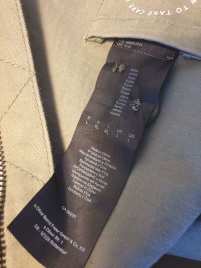Khaki Green S.oliver Parka Size Large