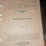 Rare pre 1960s .. Military Mine Detector Wit Paper Work Image 7