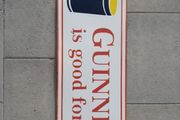 Vintage Guinness Enamel Sign