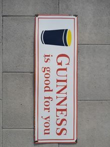 Vintage Guinness Enamel Sign