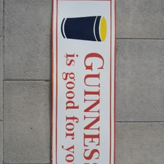 Vintage Guinness Enamel Sign