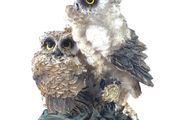 Vintage owl figurine