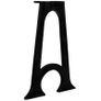 Dining Table Legs 2 pcs with Arched Base A-Frame Cast Iron Image 5