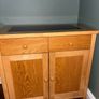 solid wood and granite dresser/ storage Image 2