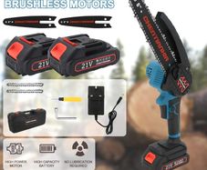 8 inch Cordless Mini Chainsaw 8inch with 2 Batteries NEW