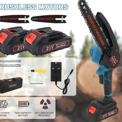 8 inch Cordless Mini Chainsaw 8inch with 2 Batteries NEW