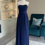 Beautiful Elegant Navy Full Length Dress Image 4