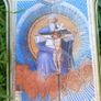 Cross. Crucifix Jesus Christ Decoupage Crucifix Wooden Scenes of His Life wall 15,4" x 11" Image 6