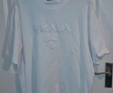 Prada mens brand white txshirt XXL