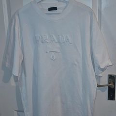 Prada mens brand white txshirt XXL