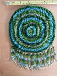 Beaded clutch purse