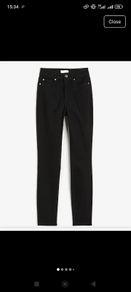 Pull & Bear high waist black denim tight jeans - size 8
