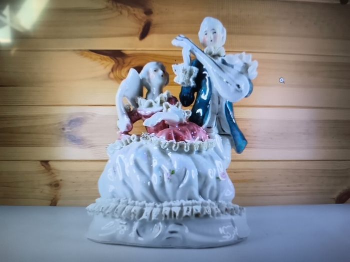 Antique Porcelain Figurine Victorian Man And Woman