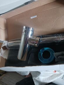 bathroom  Crome Basin waste
