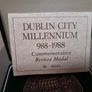 1988 commemorative bronze medal. Dublin city Image 5
