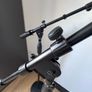 2x Heavy Duty Floor Microphone Boom Stands | Studio Podcast Mic Stands Image 4