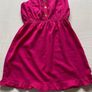 Women's  Fuchsia Strapless Elegant Top with gold buttons Image 7