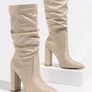 Brand New Apricot Slip On  Suede Ankle Boots, size 40 Image 3