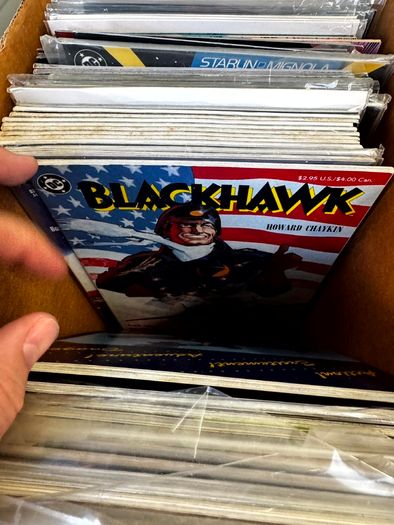 DC Long Comic Box w 250 comics for Sale